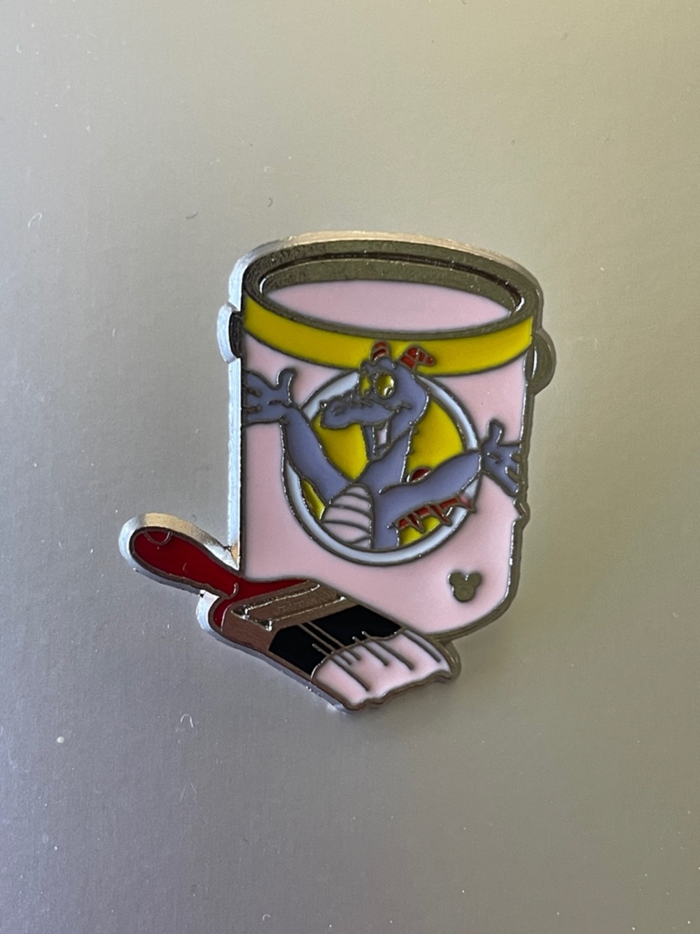Disney Hidden Mickey Pin Silver Figment of Imagination Paint Can Pin Traderd